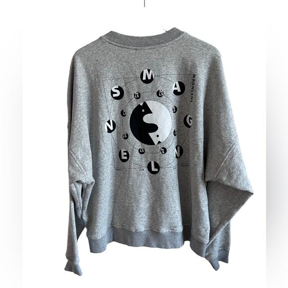 Magnlens Boxy Splicing Sweatshirt men’s size M - Picture 2 of 7